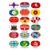 UK County Flag Tags (by NE Geocaching Supplies)